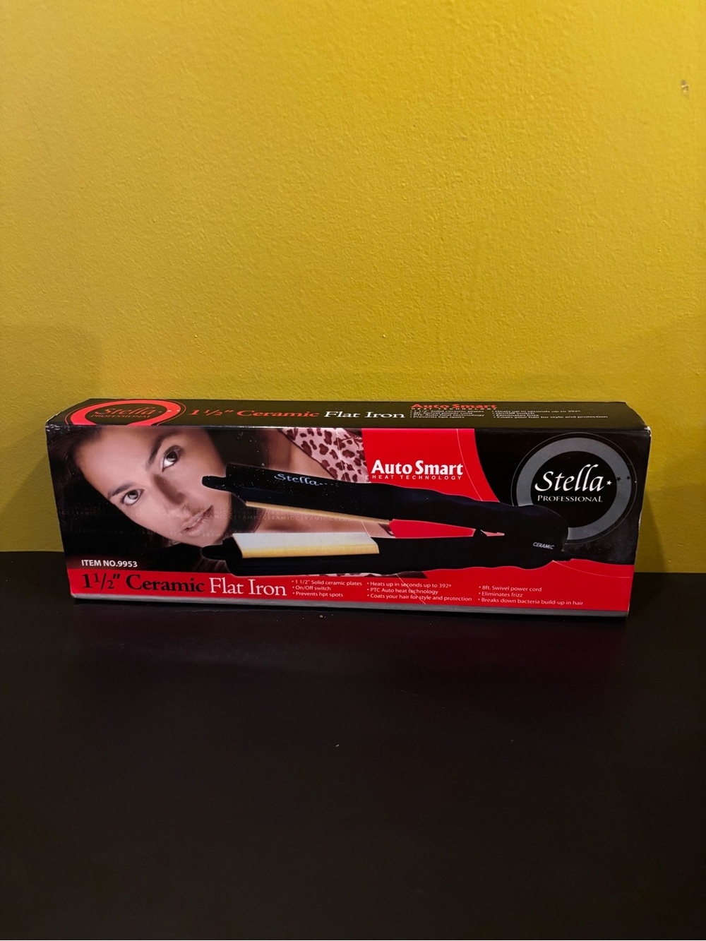 1.5" Ceramic Flat Iron - Black